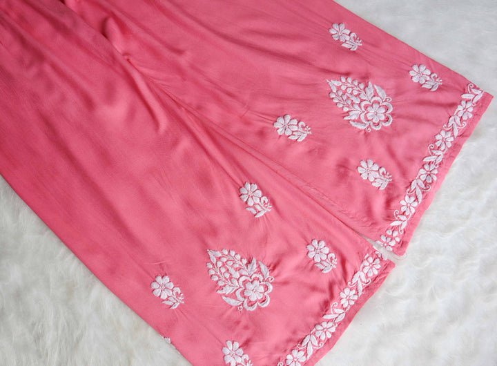 Benafsha Rose Pink Rayon Kurta Pant set