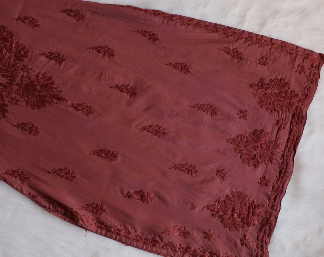 Alanah Rose Brown Chanderi Kurta