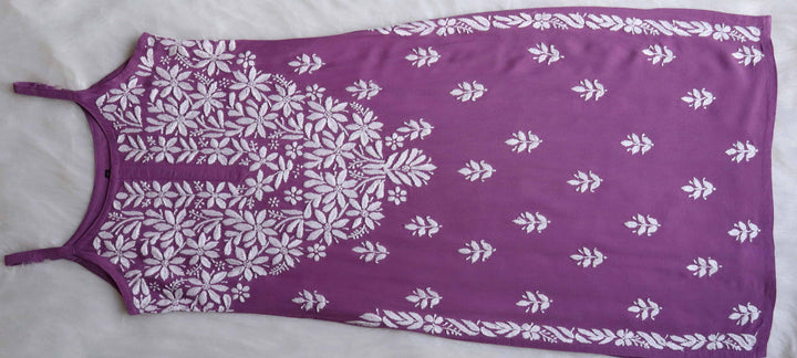 Raaha Dusty Purple Sleeveless Rayon Kurta Pant set