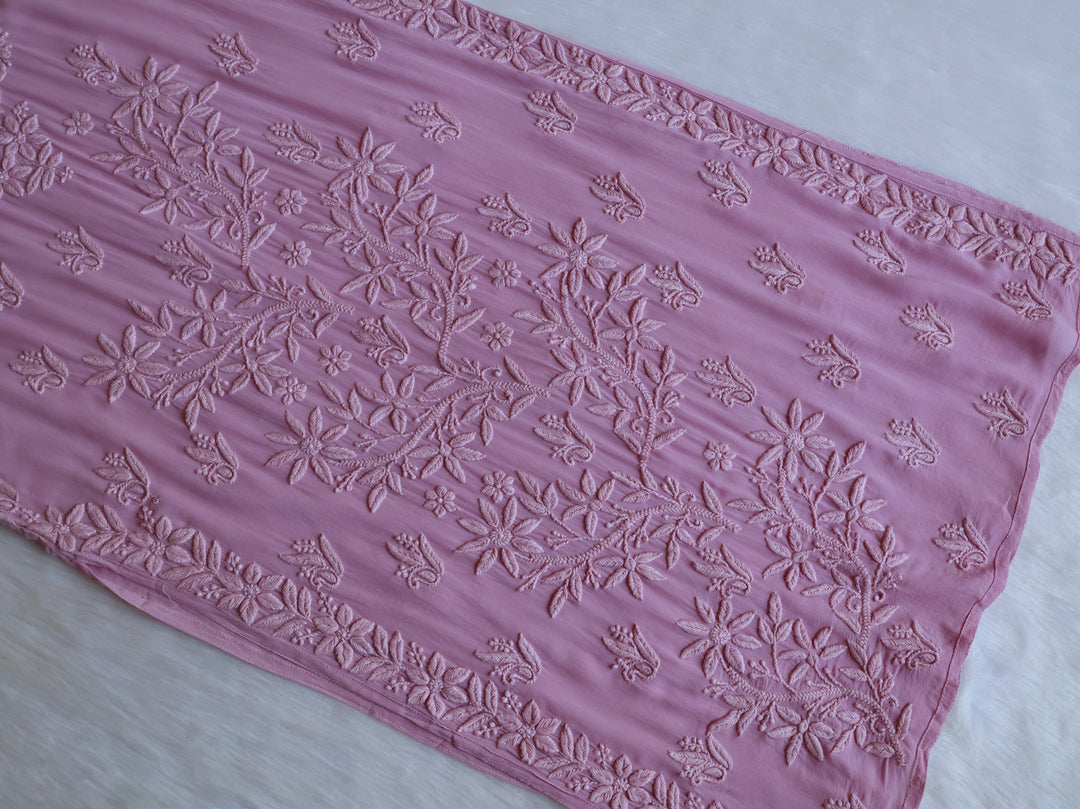 Waliya Dusty Purple Viscose Georgette Kurta