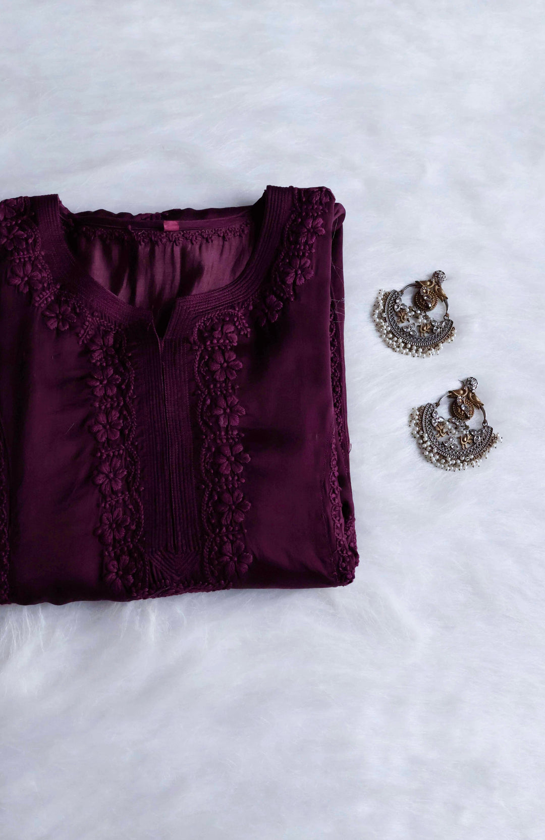Mehr Deep Purple Modal Silk Dress