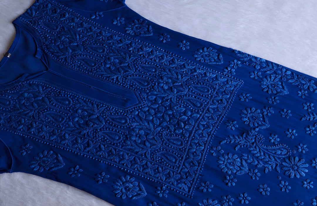 Ayzel Royal Blue Viscose 3 Piece Set