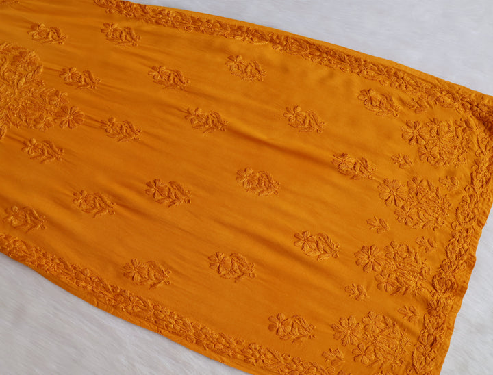 Farhaa Mustard 2 piece Rayon set