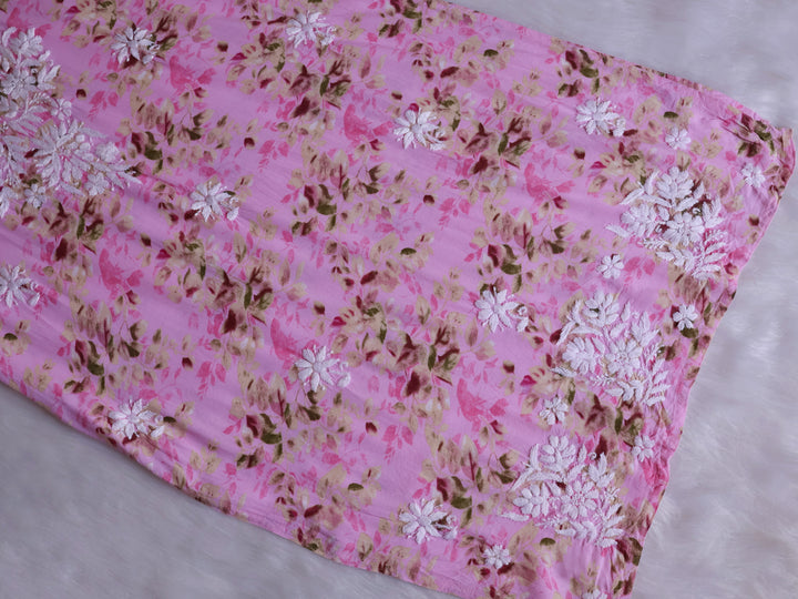 Maryam Baby Pink Long Modal Kurta