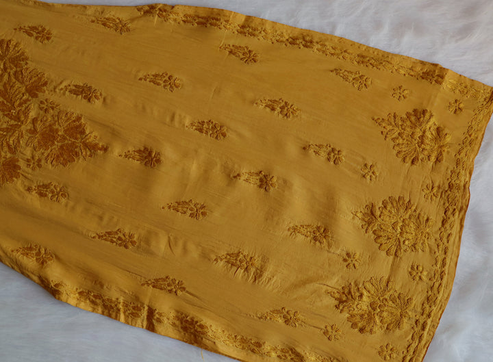 Alanah Mustard Chanderi Kurta