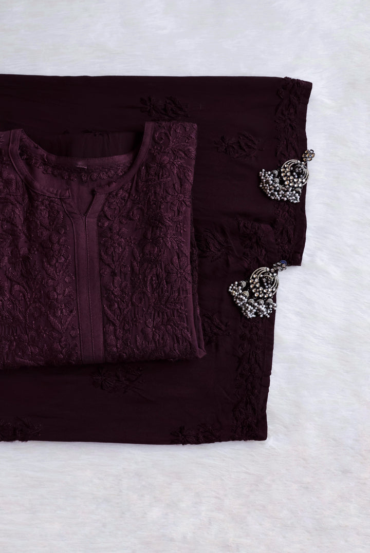 Farhaa Smoky Grey 2 piece Rayon set
