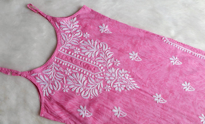 Mirha Mulmul Pink Strappy kurta