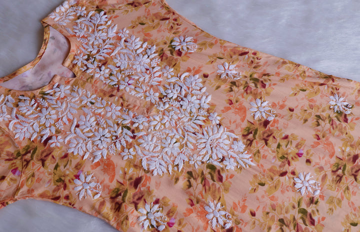 Maryam Mustard Long Modal Kurta