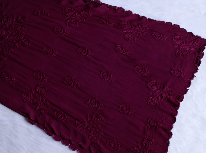 Gul Deep Plum Scalloped Rayon set