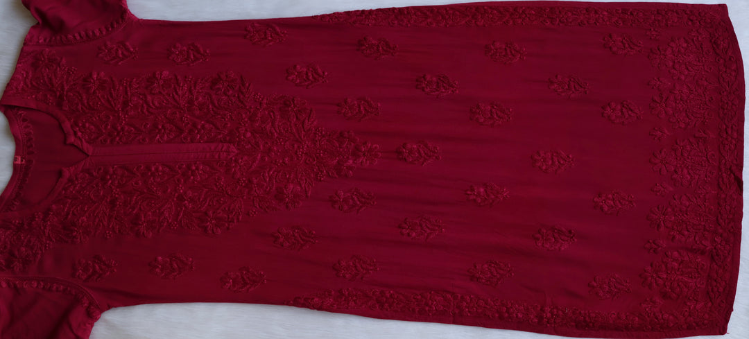 Farhaa Deep Plum 2 piece Rayon set
