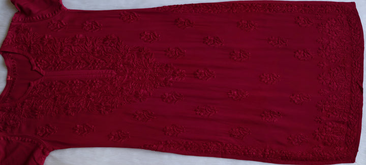 Farhaa Deep Plum 2 piece Rayon set