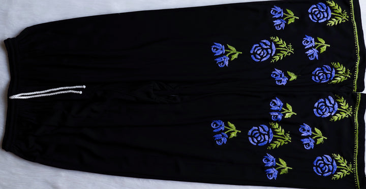 Gul-E-Jahaan Black & Purple Rayon Kurta Set