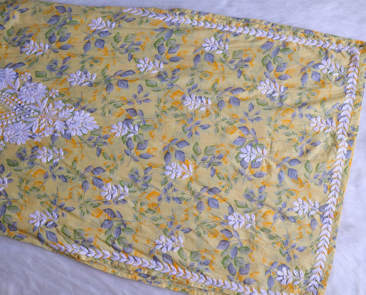 Iris Yellow Pure Mulmul set