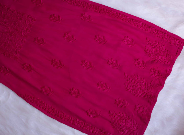 Aayat Deep Pink Rayon Kurta Pant set
