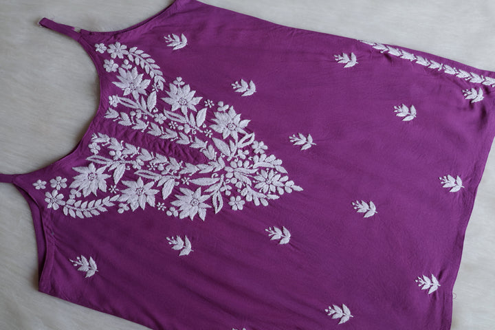 Mirha Dusty Purple Short Sleeveless Kurta