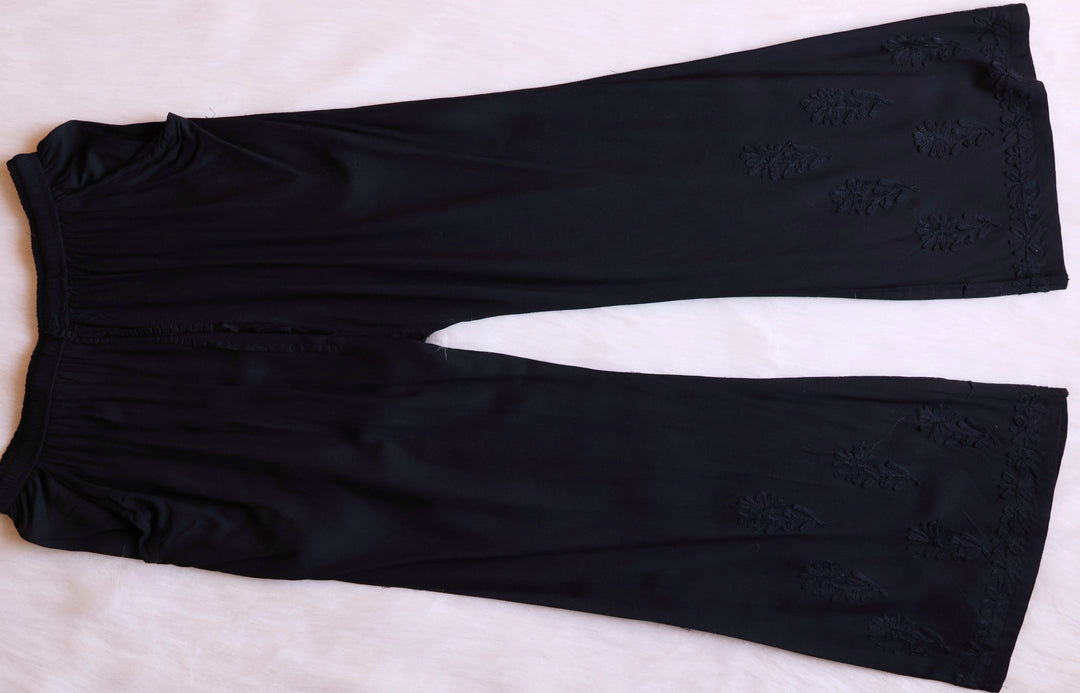 Mysa Black Rayon Kurta Pant set