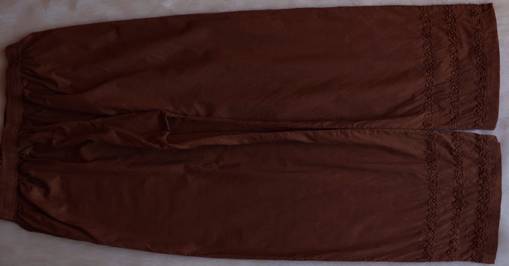 Nazakat Chocolate Brown Pure Cotton Kurta Set