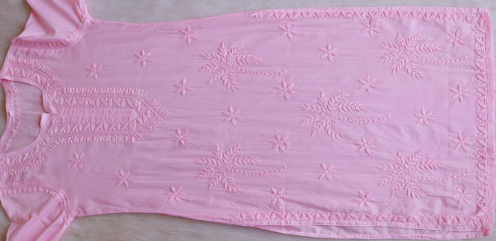 Heer Baby Pink Pure Cotton Kurta