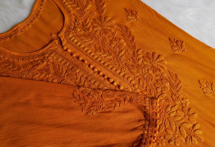 Enaara Mustard Potli Button Rayon set