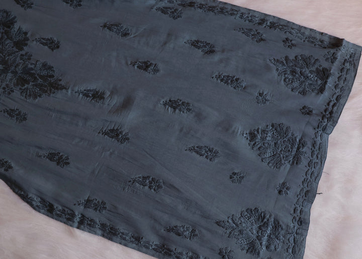 Alanah Grey Chanderi Kurta