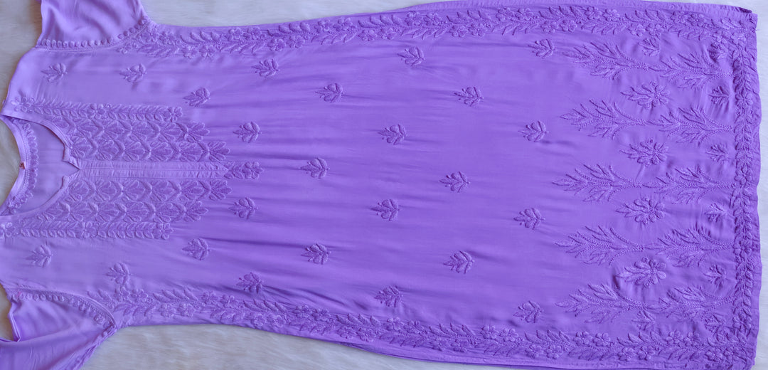 Duaa Lavender Modal Ombre Kurta Pant set