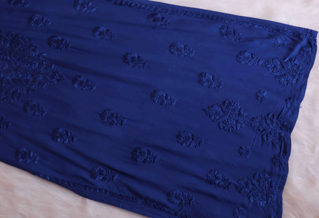 Azel Royal Blue 2 piece Rayon set