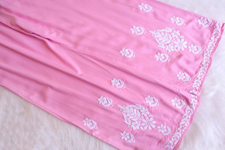 Zahrah Baby Pink Rayon Kurta Pant set