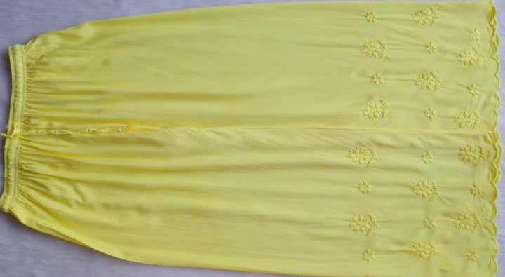 Alishba Lemon Yellow Scalloped Rayon set