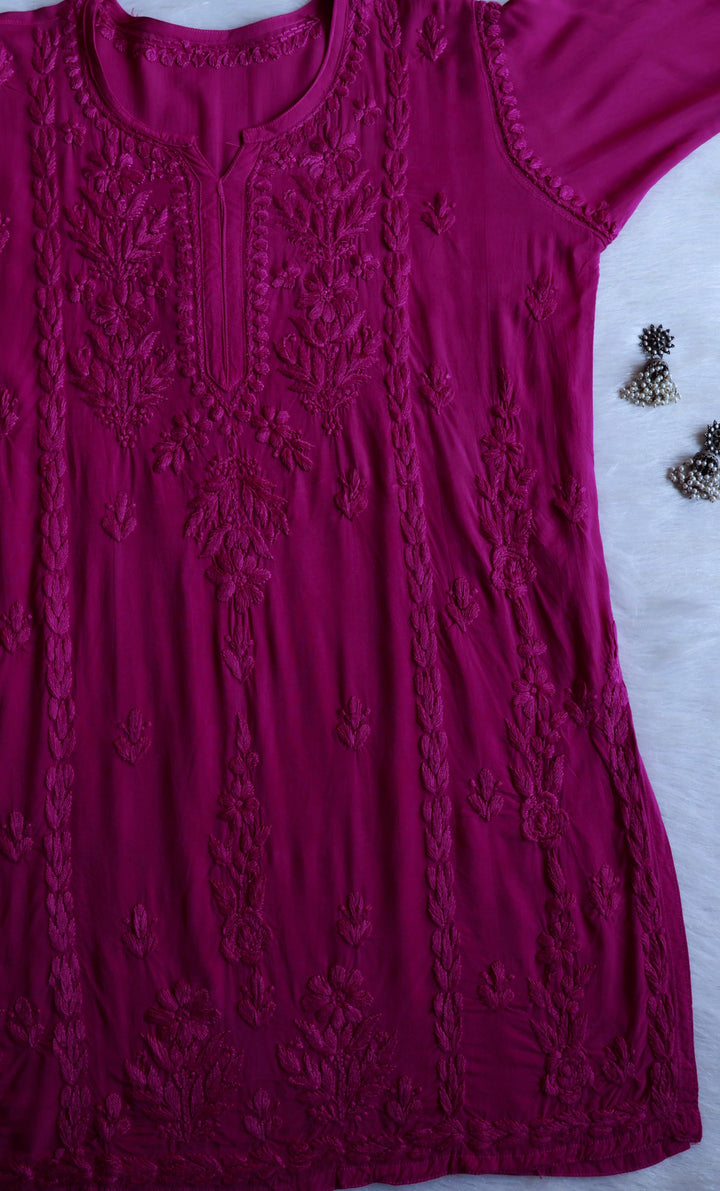 Mehreen Deep Plum Modal short top