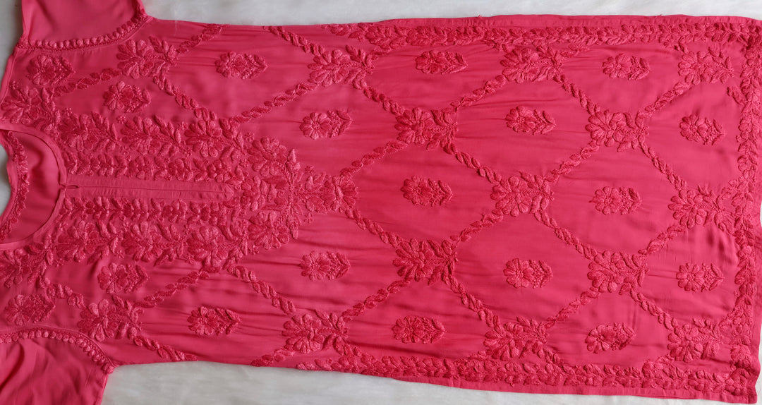 Alanah Rose Pink Long Modal Kurta
