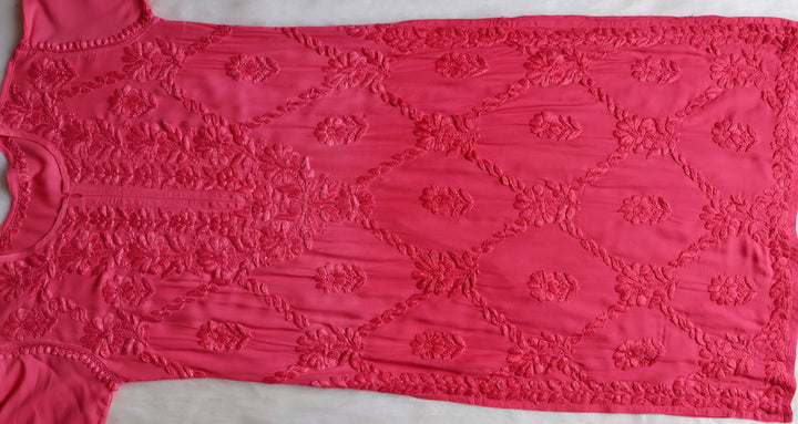 Alanah Rose Pink Long Modal Kurta