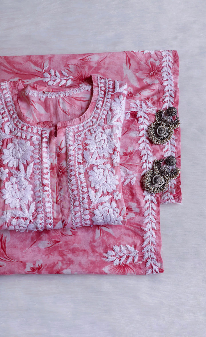Ayra Mauve Pink Pure Mulmul set