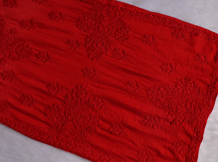 Dilnoor Red Chanderi Ombre Kurta
