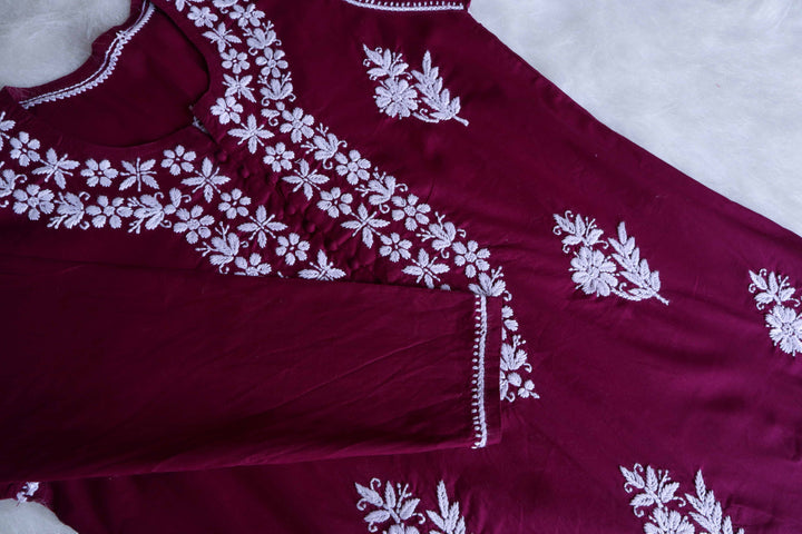 Amaara Deep Purple Cotton Kurta