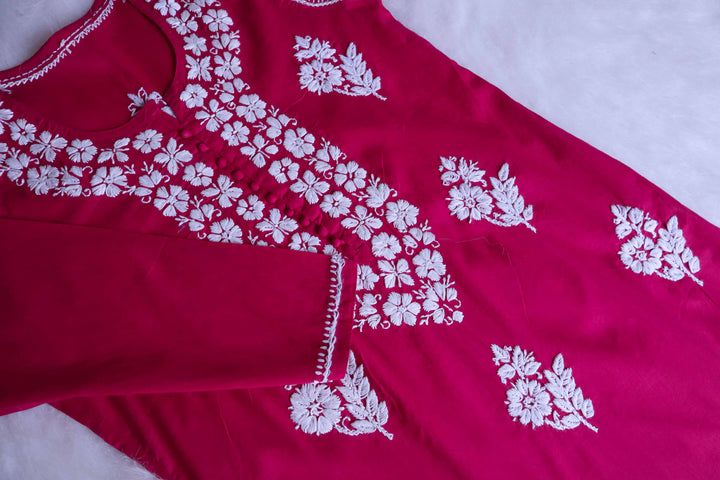 Amaara Deep Pink Cotton Kurta