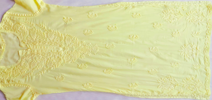 Mariam Pastel Yellow Pure Cotton Kurta