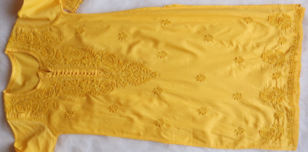 Gul Yellow Cotton Kurta