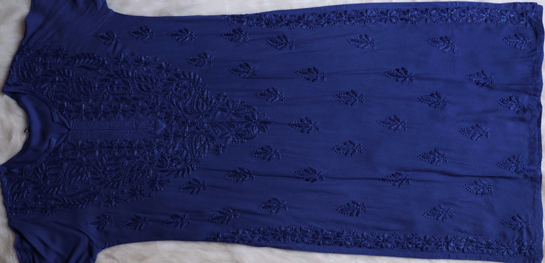 Nazakat Royal Blue 2 piece Rayon setr