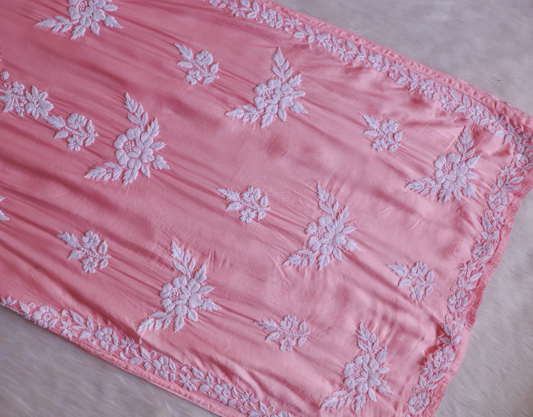 Mahnoor Baby Pink Modal Silk Kurta Set