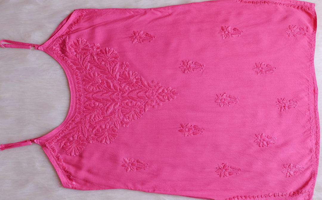 Aira Pink Short Sleeveless Kurta