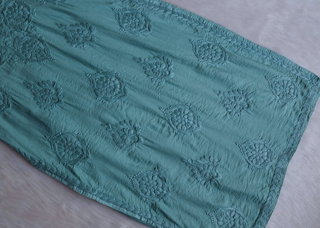 Alfiya Sage Green Pure Chanderi set