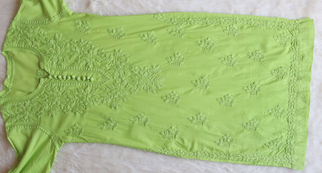 Aayat Green Cotton Kurta