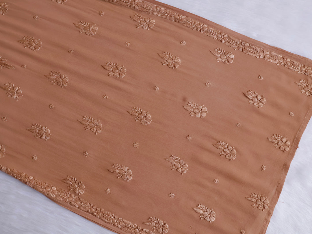 Hana Brown Long Viscose Noodle Strap Kurta
