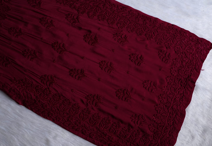 MehrNaaz Plum Pure Muslin Kurta