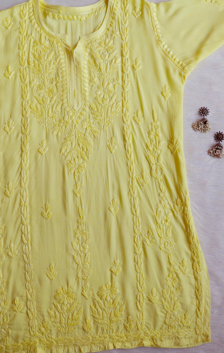 Mehreen Lemon Yellow Modal short top