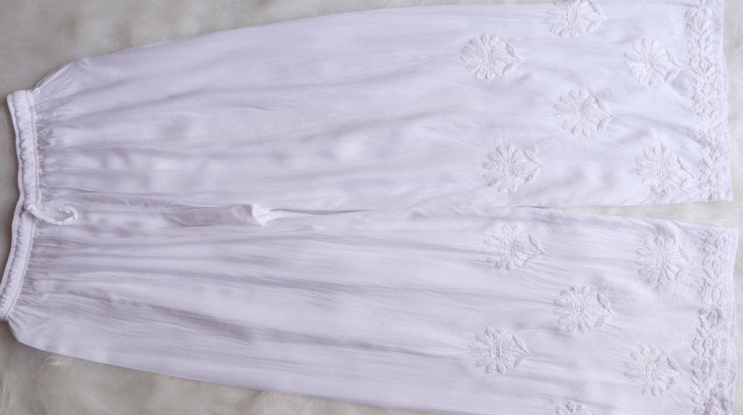 Duaa White Modal Kurta Pant set