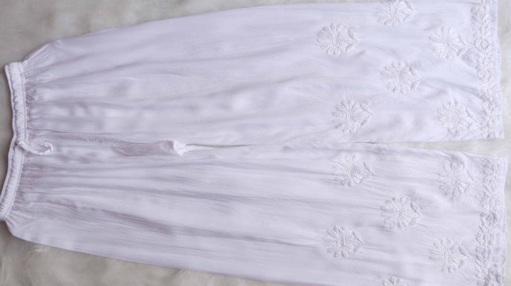 Duaa White Modal Kurta Pant set
