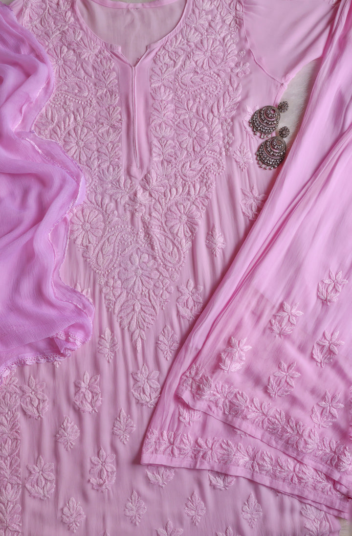 Zimra Baby Pink Viscose 3 Piece Set