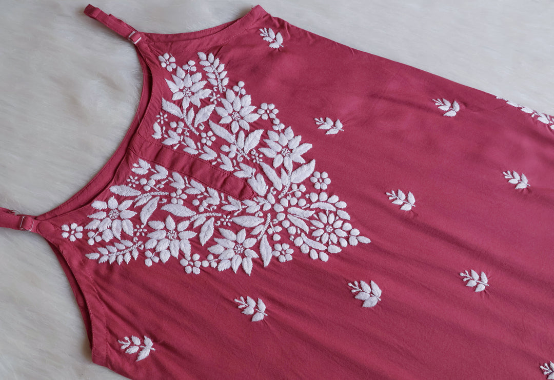 Mirha Mauve Pink Short Sleeveless Kurta