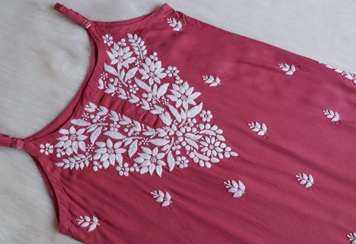 Mirha Mauve Pink Short Sleeveless Kurta